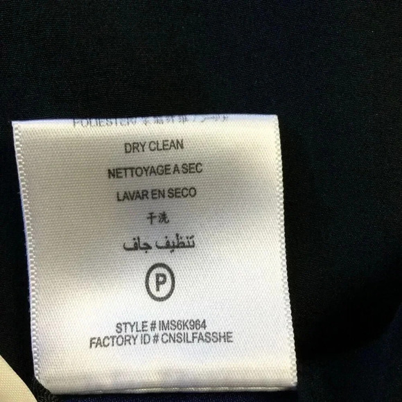 BCBGMAXARIA Womens Blue Black Colorblock Silk Blend Asymmetrical Dress Size 4 - Picture 6 of 11